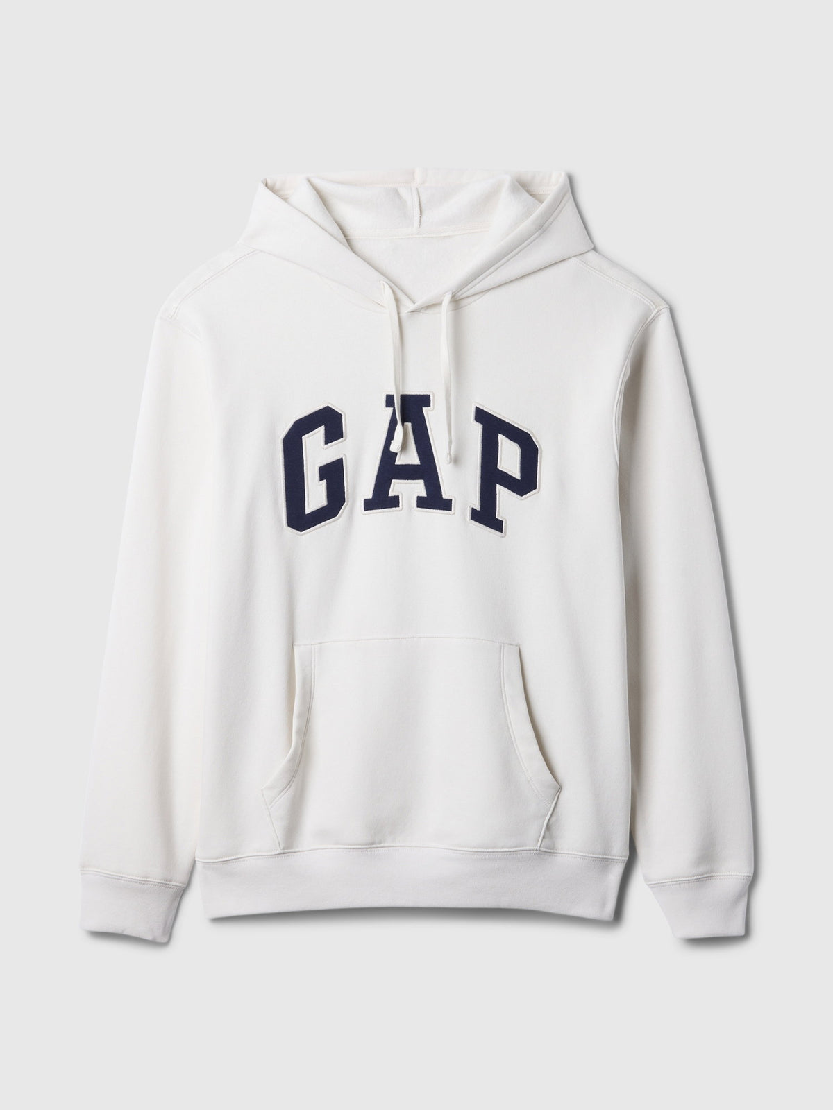 Beyaz Gap Logo Relaxed Fleece Sweatshirt