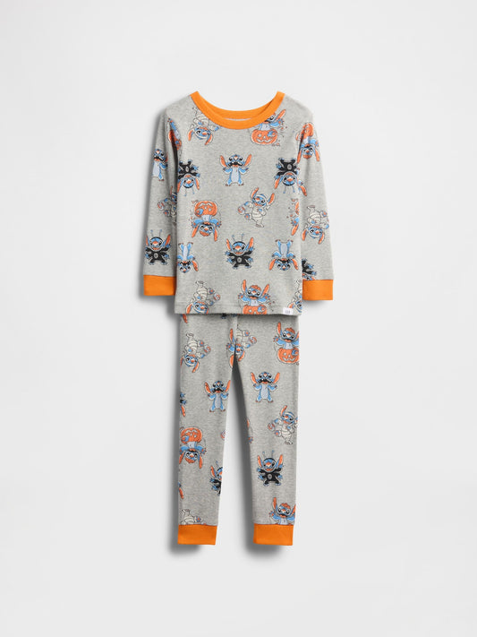 Gri Gap × Disney Organik Brushed Pamuk Halloween Pijama Takımı