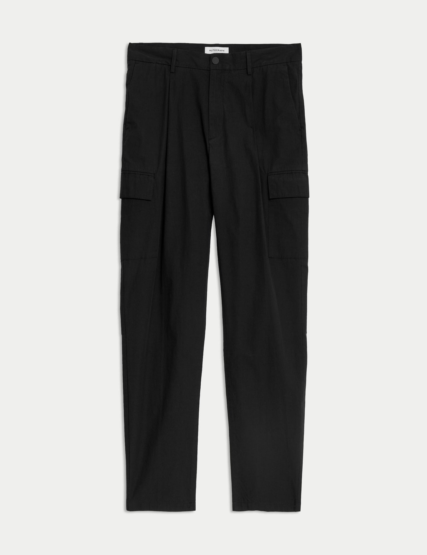 Saf Pamuklu Tapered Fit Kargo Pantolon