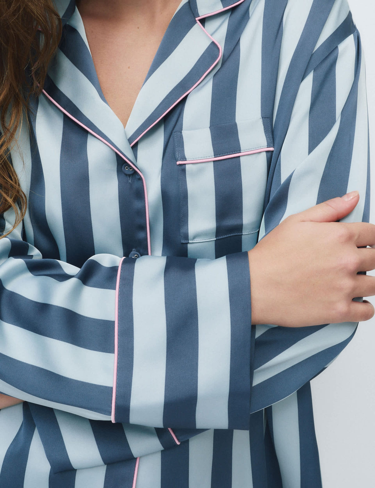 Dream Satin™ Çizgili Saten Pijama Takımı