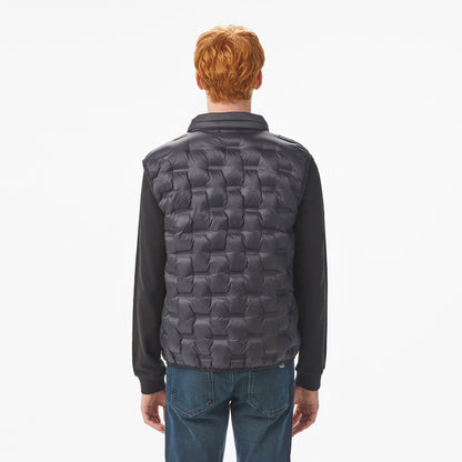 Lacoste Erkek Dik Yaka Siyah Yelek