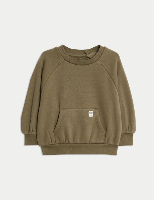 Pamuk Karışımlı Sweatshirt (0–3 Yaş)