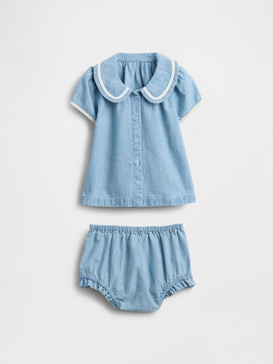 Mavi Baby Denim Outfit Set