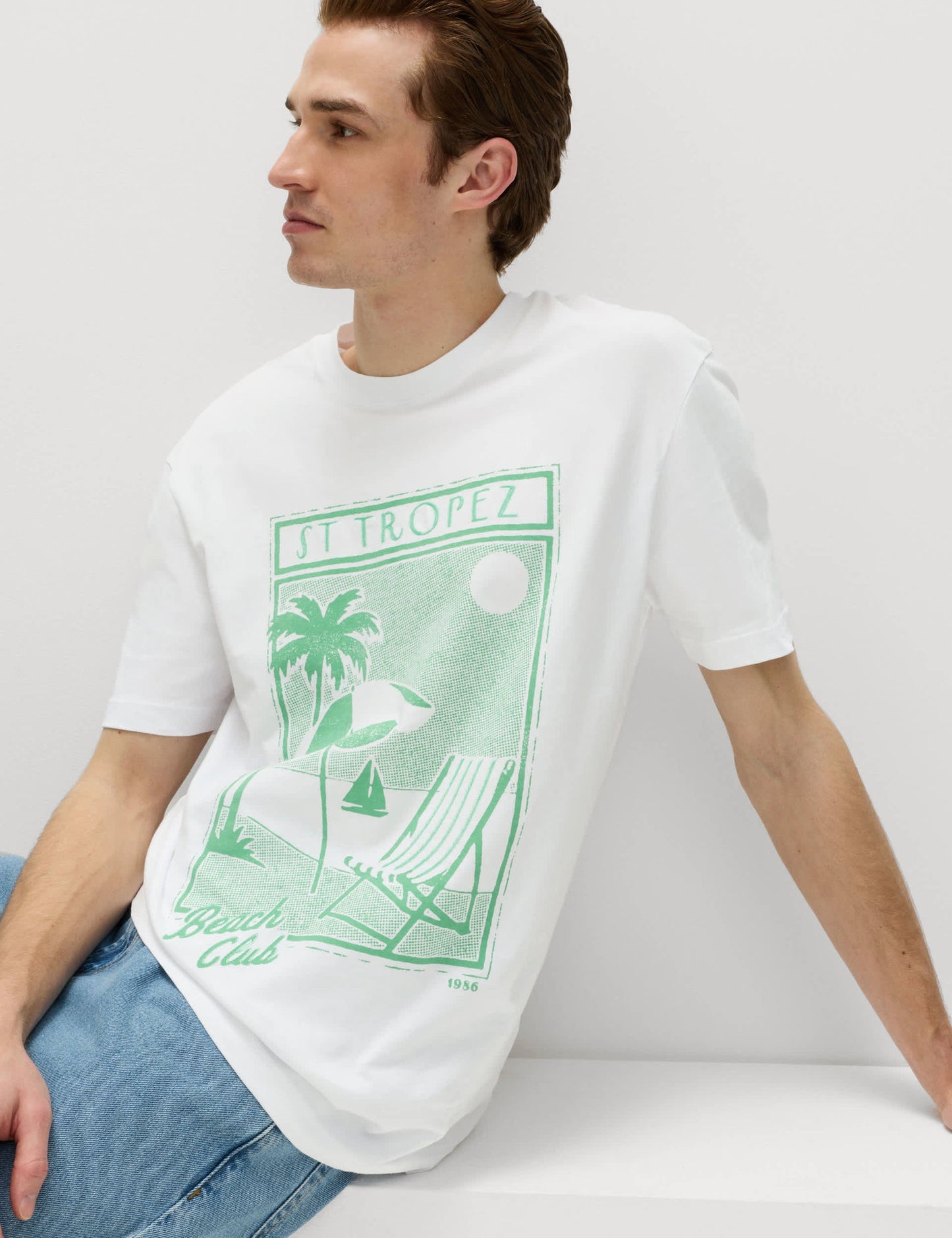 Desenli Pamuklu T-shirt