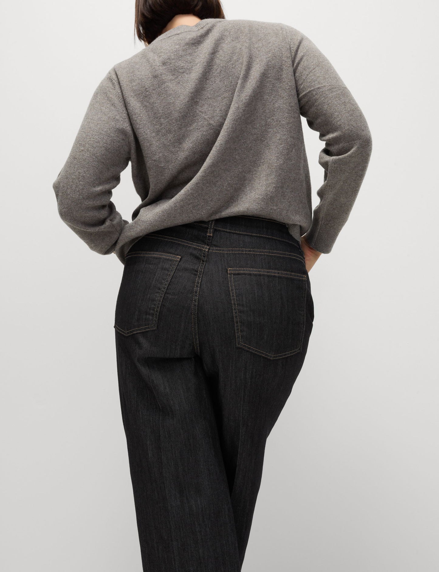 Yüksek Bel Wide Leg Jean Pantolon