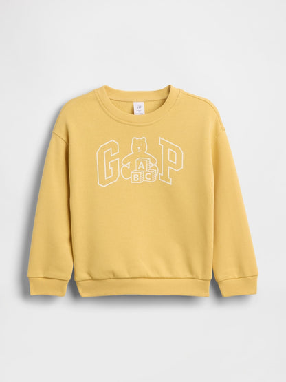 Sarı Relaxed Brannan Bear Logo Sweatshirt