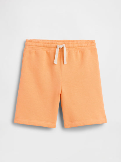 Turuncu Relaxed Pull-on Fleece Şort