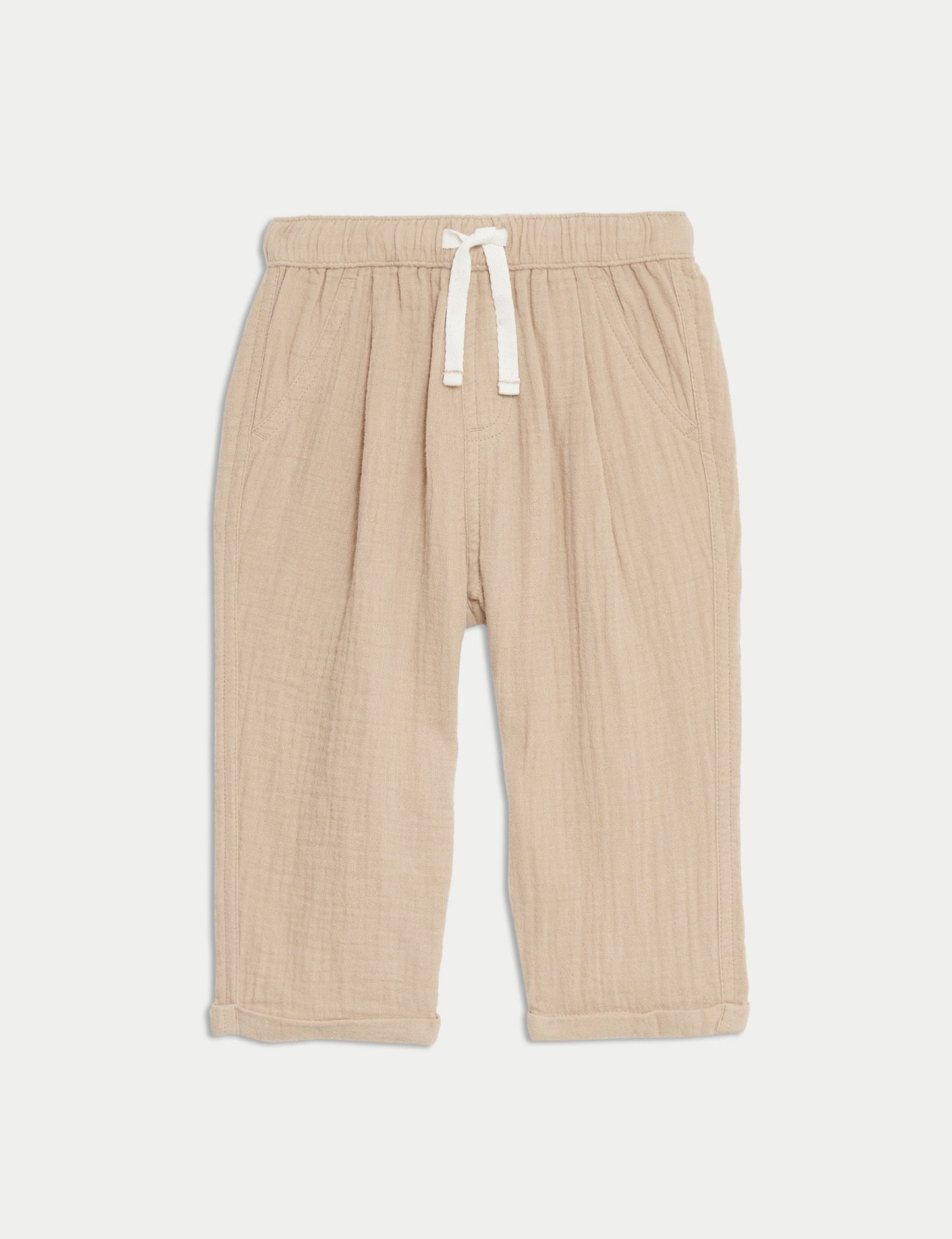 Saf Pamuklu Regular Fit Pantolon (0-3 Yaş)