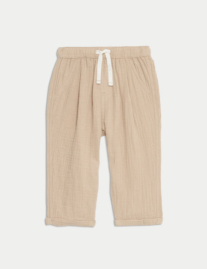 Saf Pamuklu Regular Fit Pantolon (0-3 Yaş)