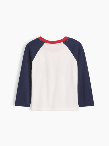Lacivert Colorblock Logo T-shirt