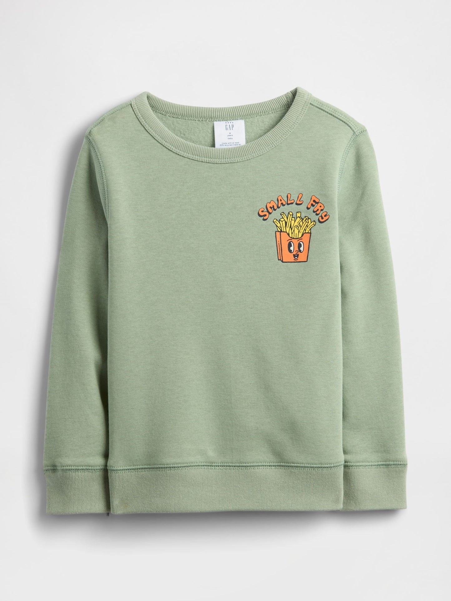 Yeşil Bisiklet Yaka Sweatshirt