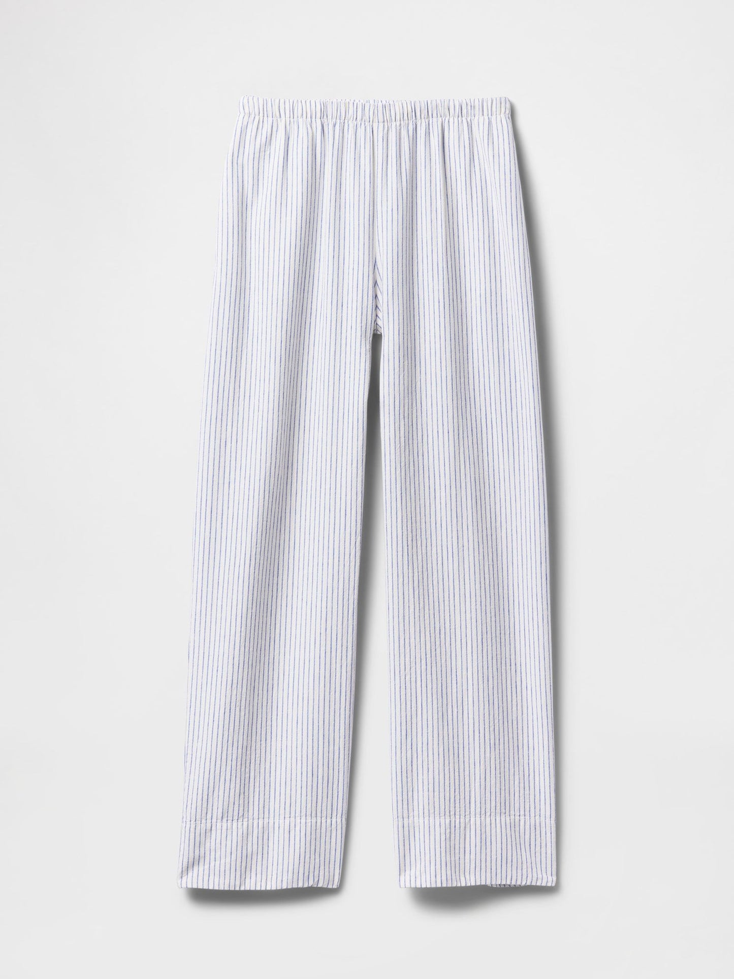Açık Mavi Keten Karışımı Easy Wide Leg Pantolon