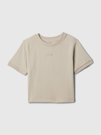 Bej Mini Gap Logo Raglan Sweatshirt