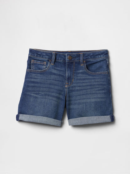 Mavi Denim Midi Şort