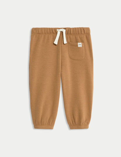 Pamuk Karışımlı Polar Astarlı Jogger Pantolon (0-3 Yaş)