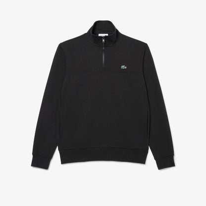 Lacoste Erkek Classic Fit Yarım Fermuarlı Siyah Sweatshirt