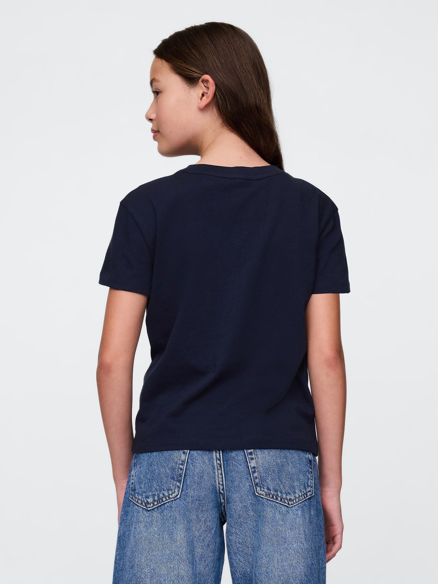 Lacivert Grafik T-shirt