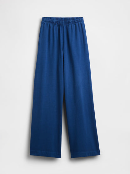 Mavi Örgü Wide-leg Pantolon