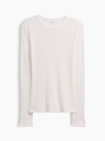 Beyaz Essential Fitiili Pointelle T-shirt