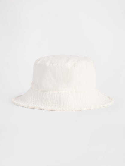 Beyaz Bucket Şapka