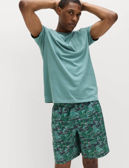 Desenli Pijama Takımı