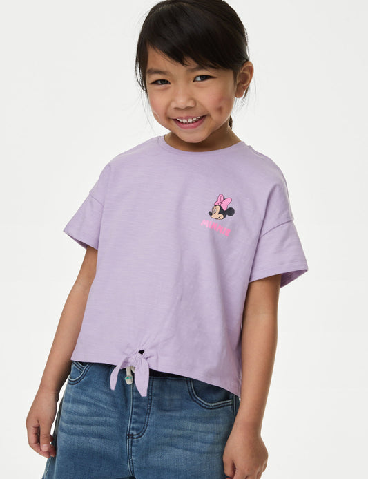 Saf Pamuklu Minnie Mouse:trade_mark: T-shirt (2-7 Yaş)