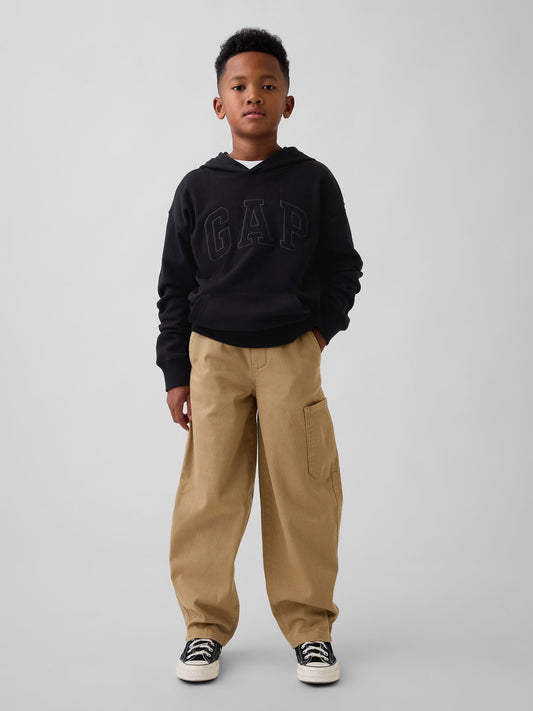 Kahverengi Kids Brushed Kolay Kargo Pantolon
