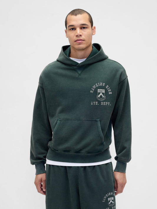 Koyu Yeşil Stranger Things Yetişkin Sweatshirt