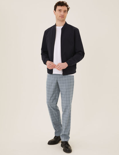 Regular Fit Ekose Desenli Pantolon