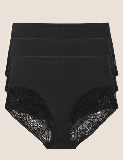 3'lü Body Soft Full Brief Külot Seti