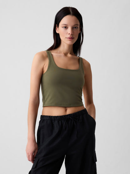 Haki Compact Jersey Crop Atlet