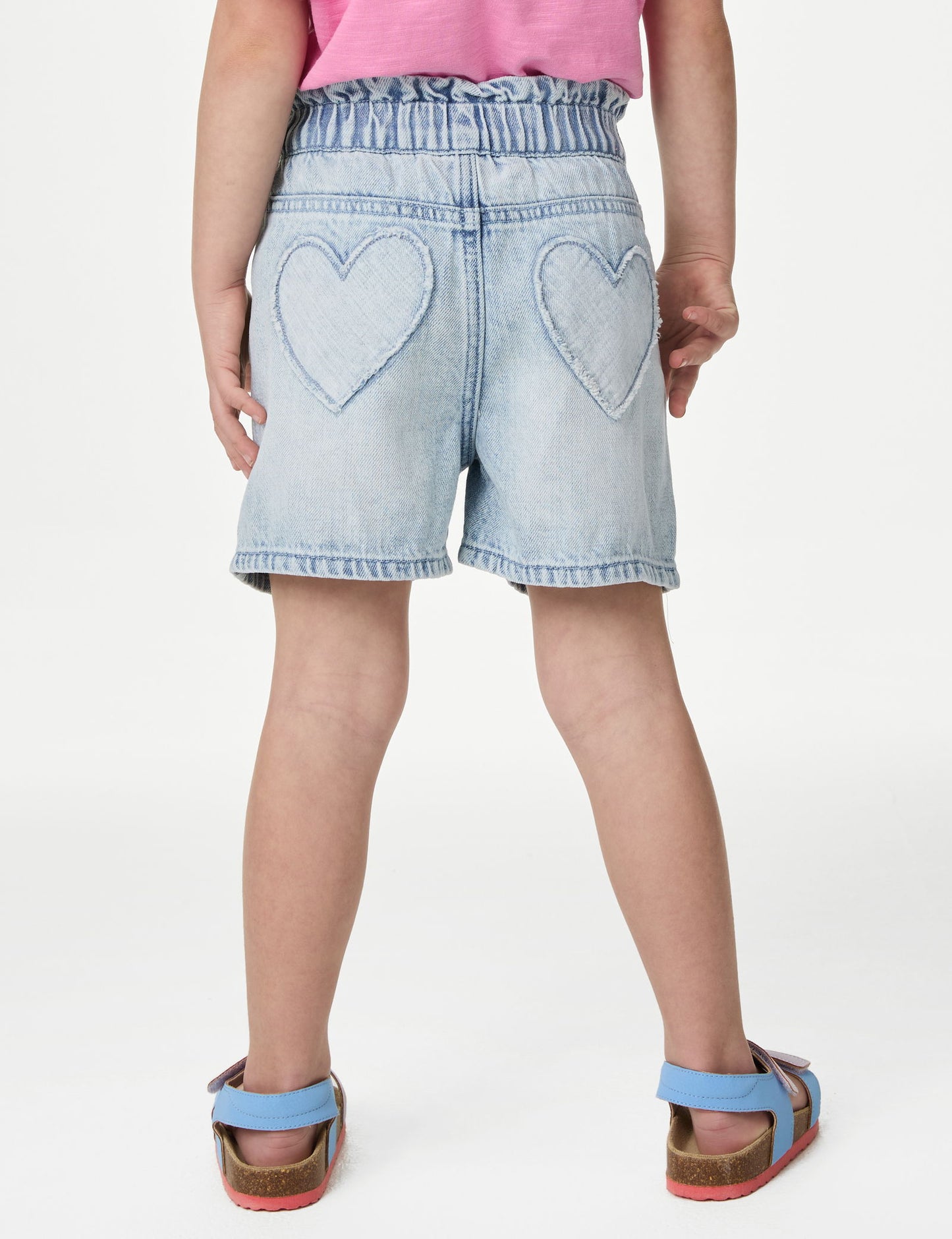 Regular Fit Desenli Denim Şort (2-7 Yaş)