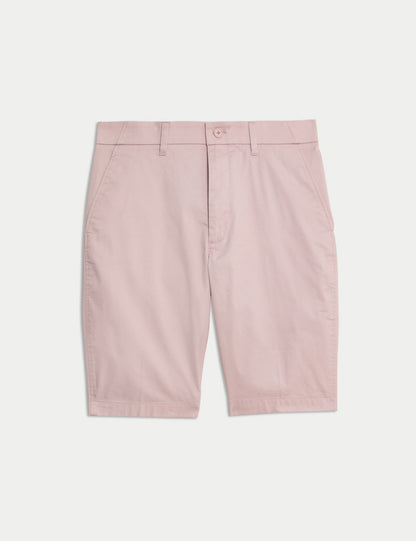 Pamuk Karışımlı Regular Fit Lightweight Chino Şort