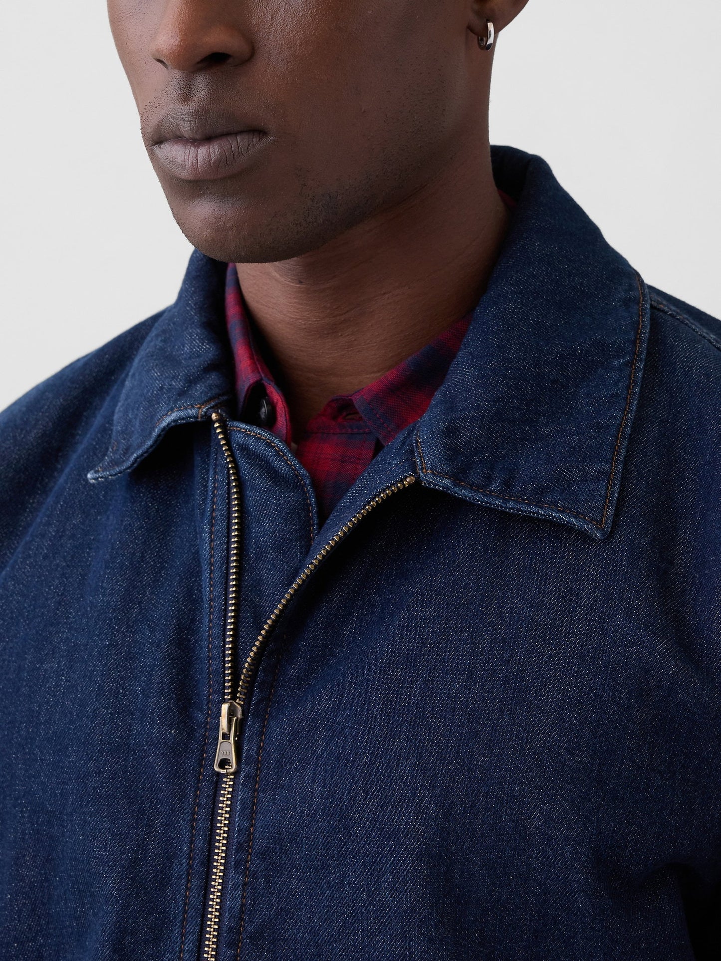 Koyu Mavi Relaxed Denim Ceket