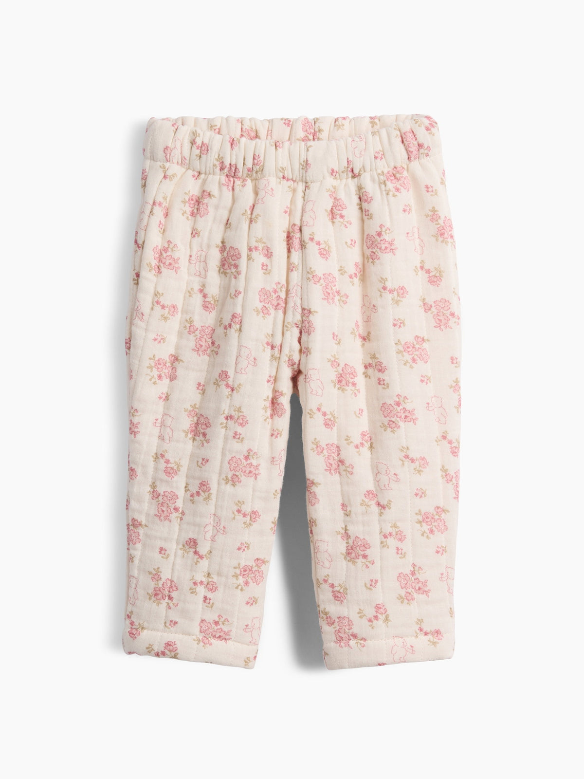 Çok Renkli Kapitone Gauze Pull-on Pantolon