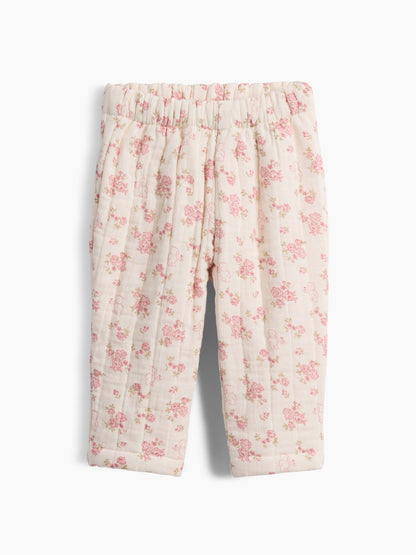 Çok Renkli Kapitone Gauze Pull-on Pantolon