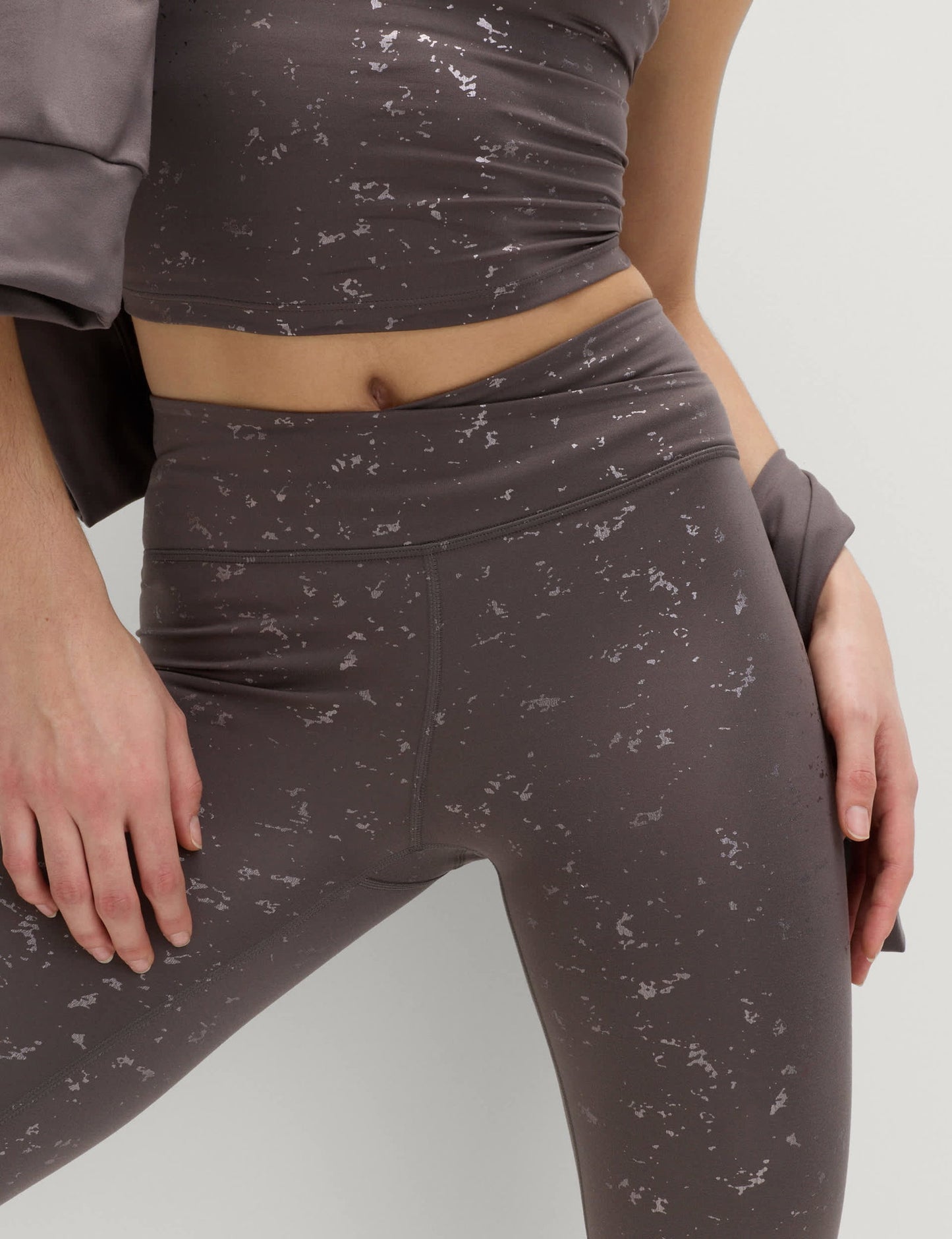 Yüksek Bel Desenli Legging Tayt