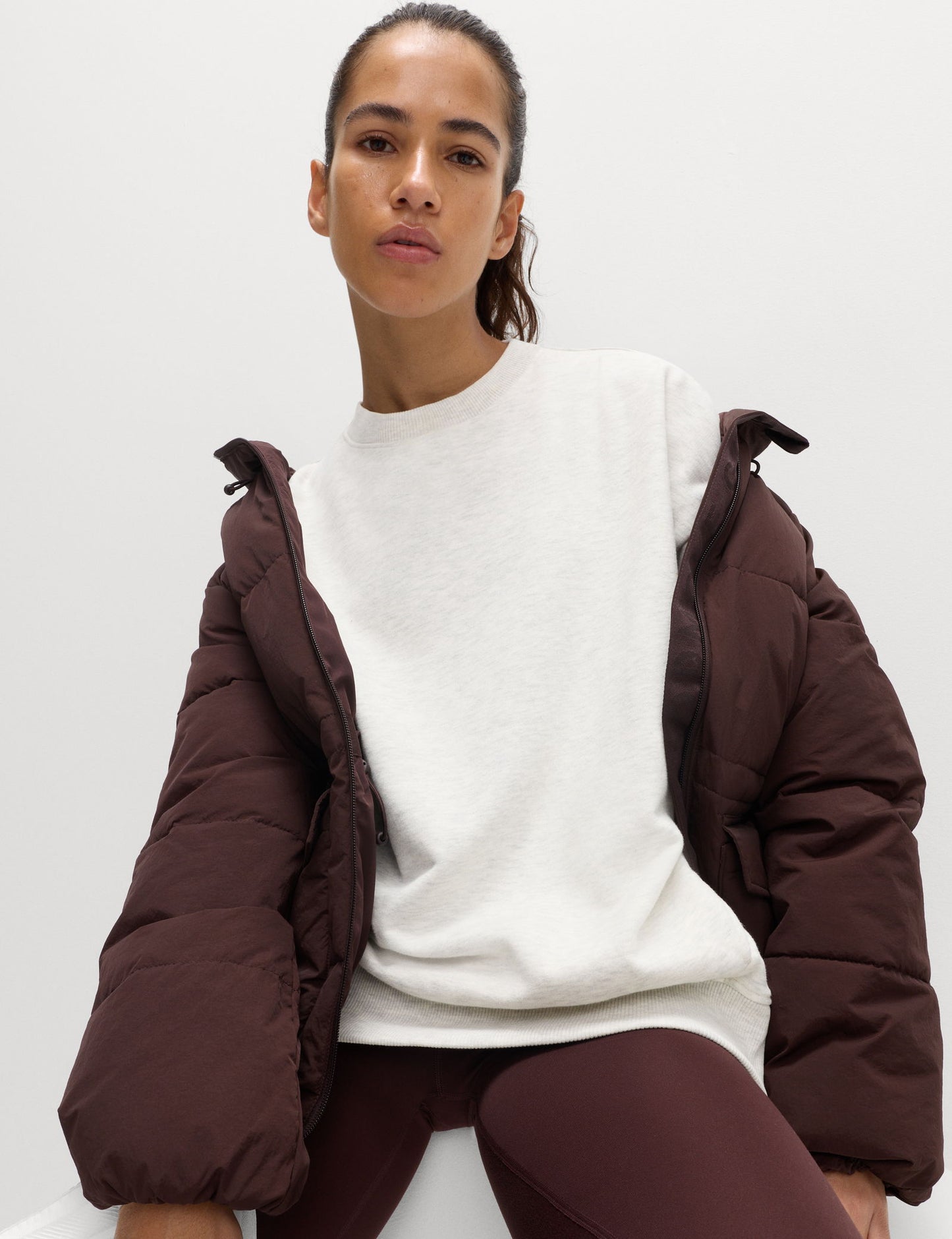 Goodmove Pamuk Karışımlı Yuvarlak Yaka Oversize Sweatshirt