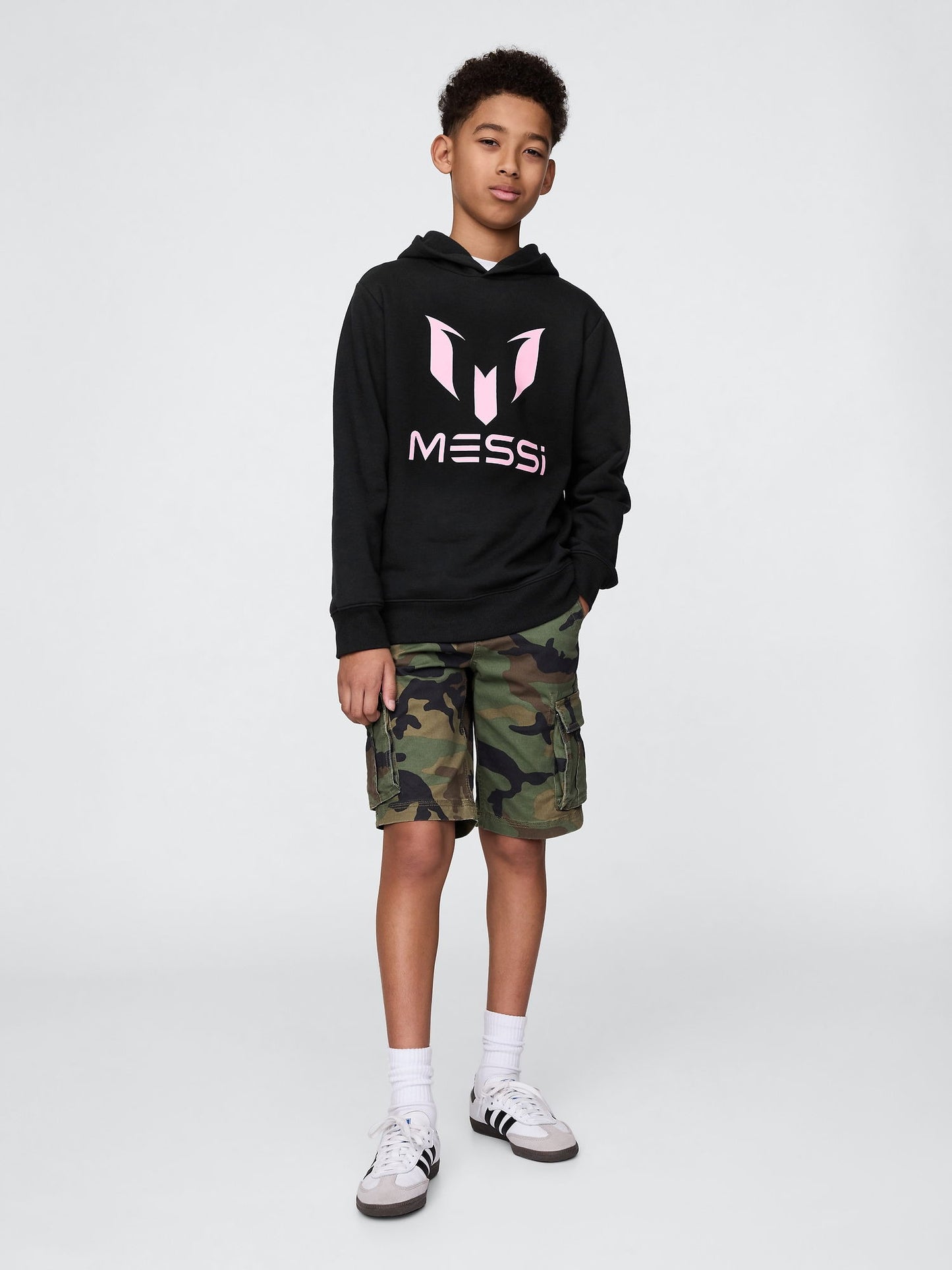 Siyah Messi Grafik Sweatshirt