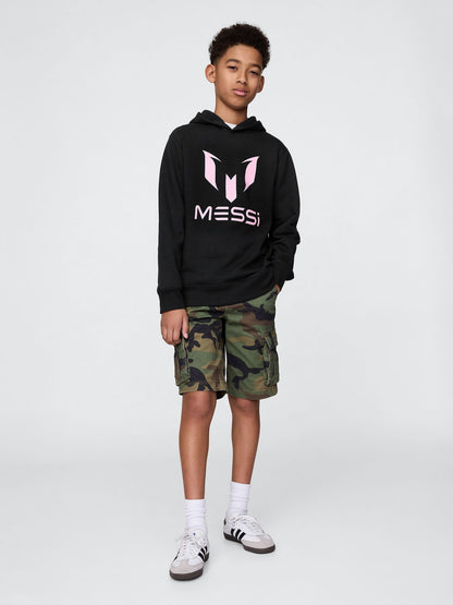 Siyah Messi Grafik Sweatshirt
