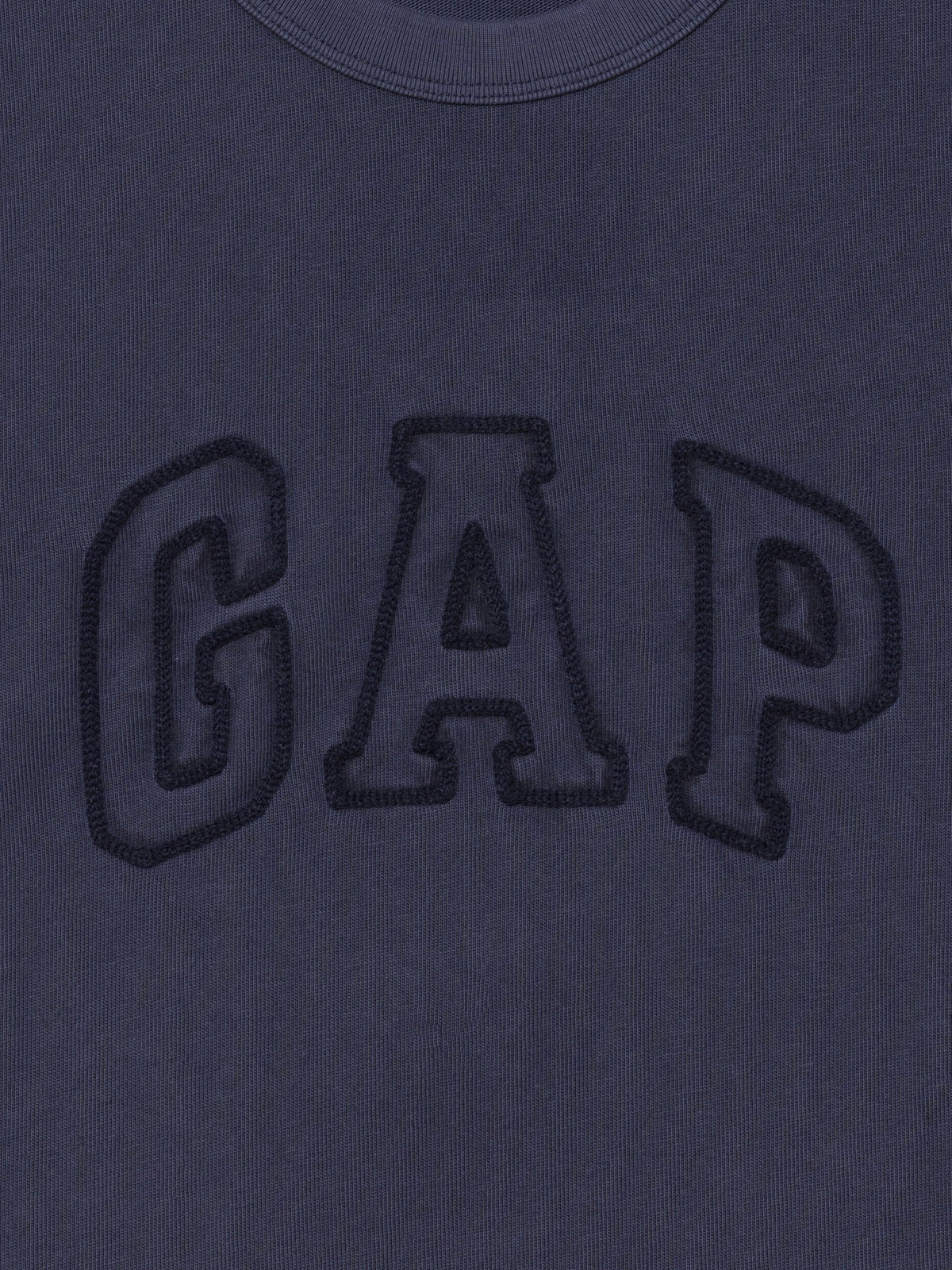 Lacivert Heavyweight Gap Logo Relaxed Crop T-shirt