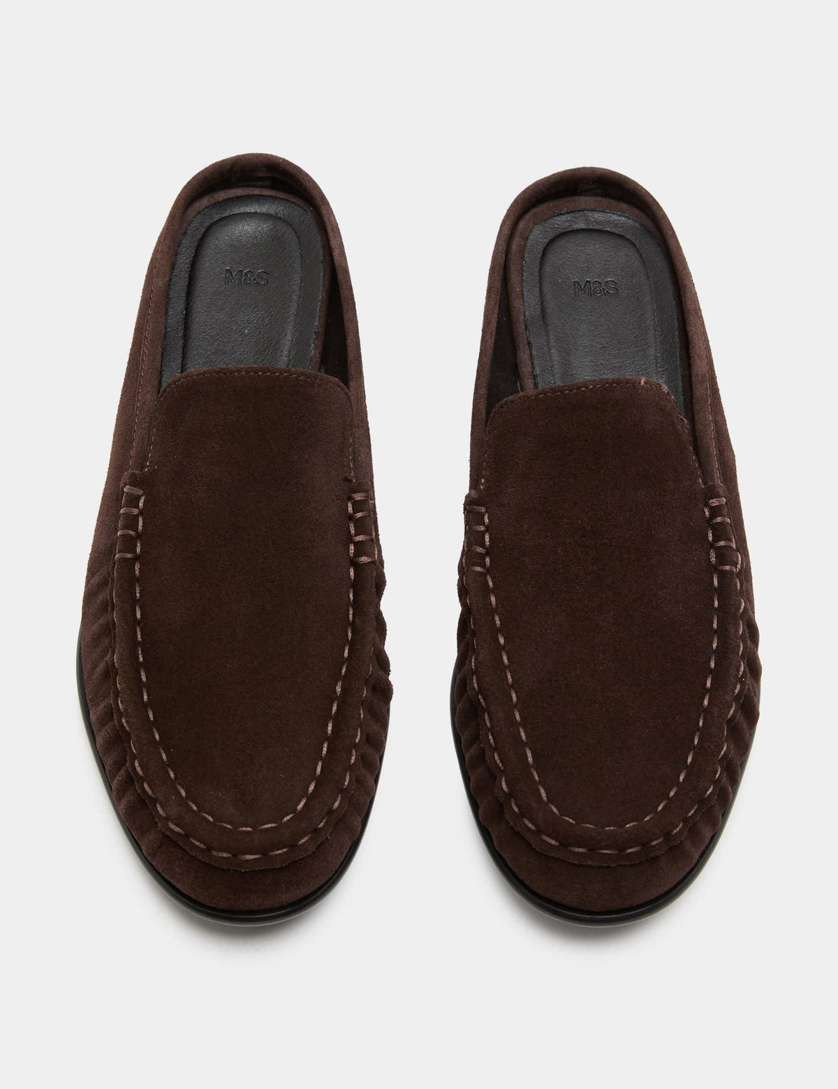 Büzgü Detaylı Arkası Açık Süet Loafer