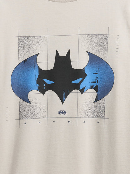 Bej Dc™ Relaxed Grafik Baskılı T-shirt