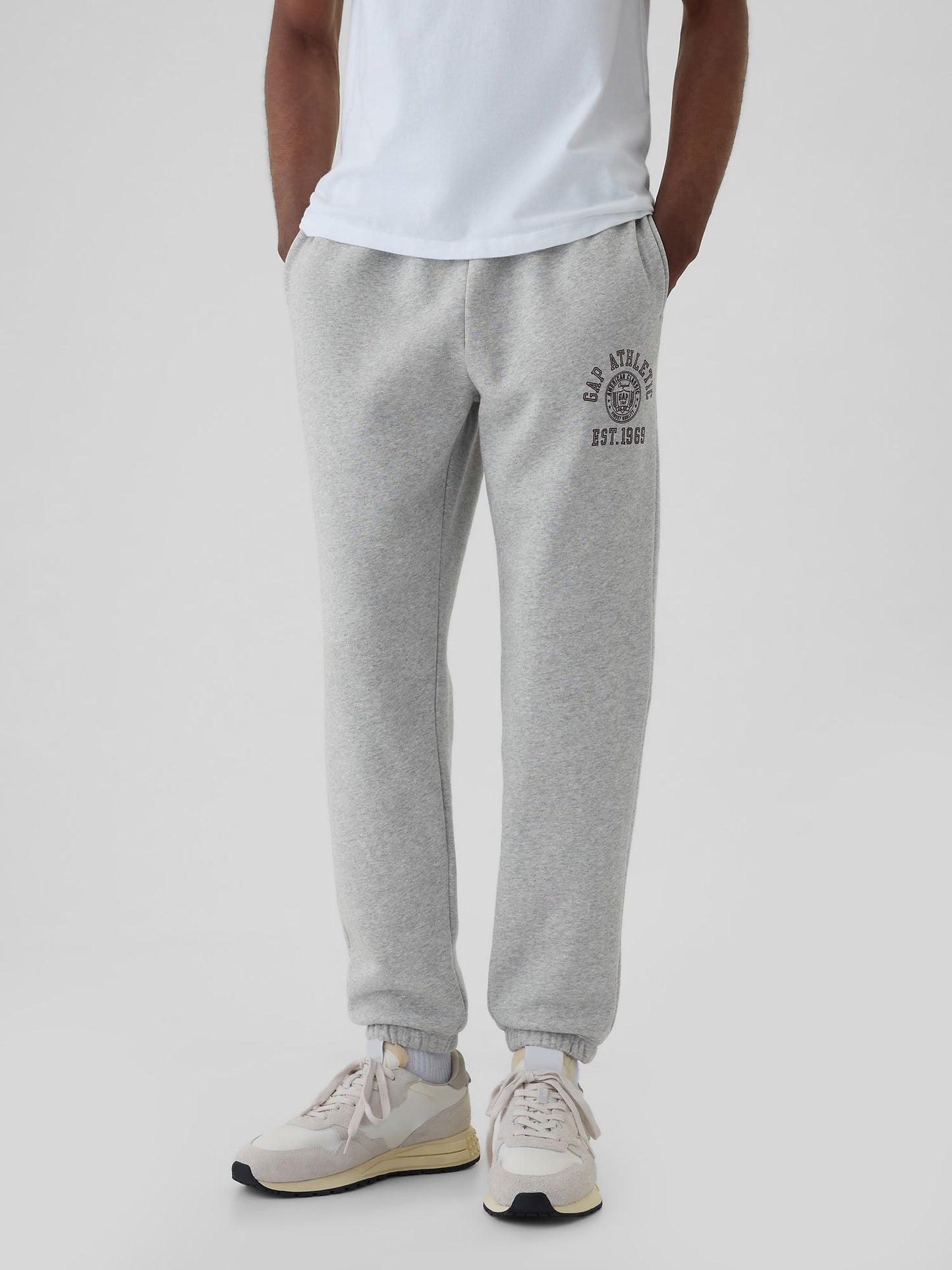 Gri Vintage Soft Gap Logo Jogger Eşofman Altı