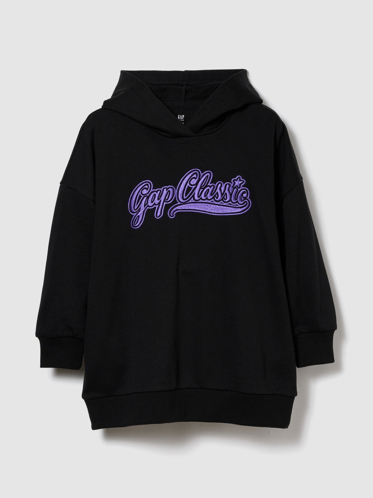 Siyah Vintagesoft Oversized Gap Logo Sweatshirt Elbise