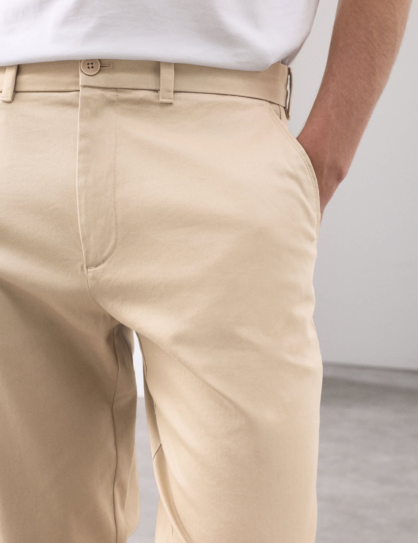 Pamuk Karışımlı Slim Fit Pantolon