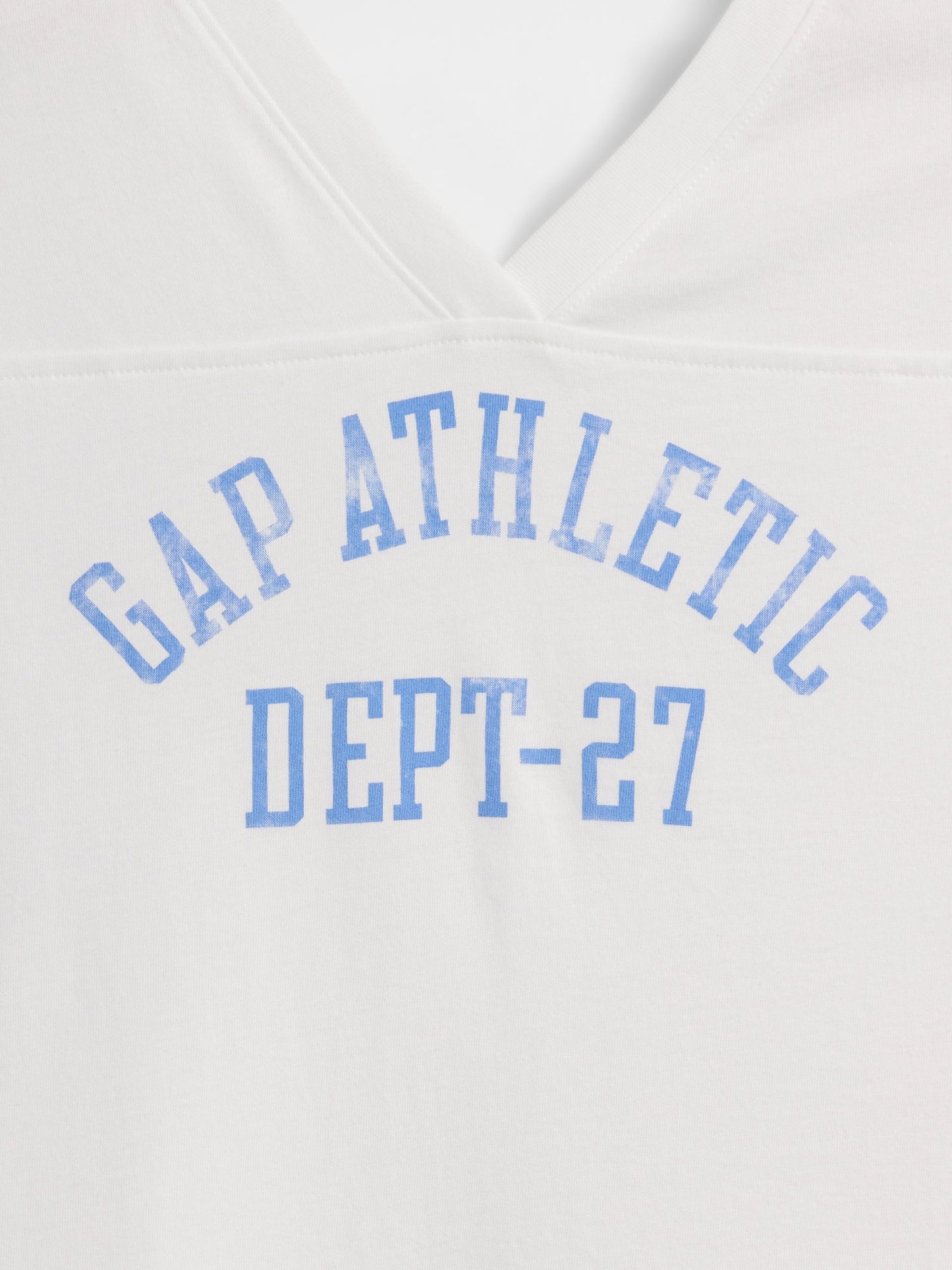 Beyaz Oversized Gap Athletic Logo Jersey T-shirt