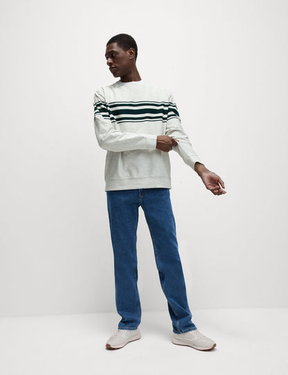 Regular Fit Waffle Sweatshirt