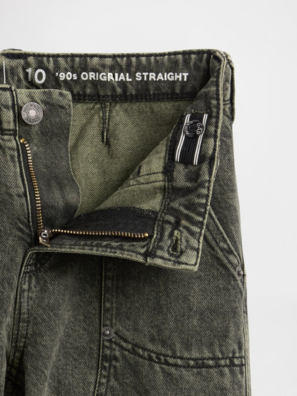 Yeşil Original Straight Jean Pantolon
