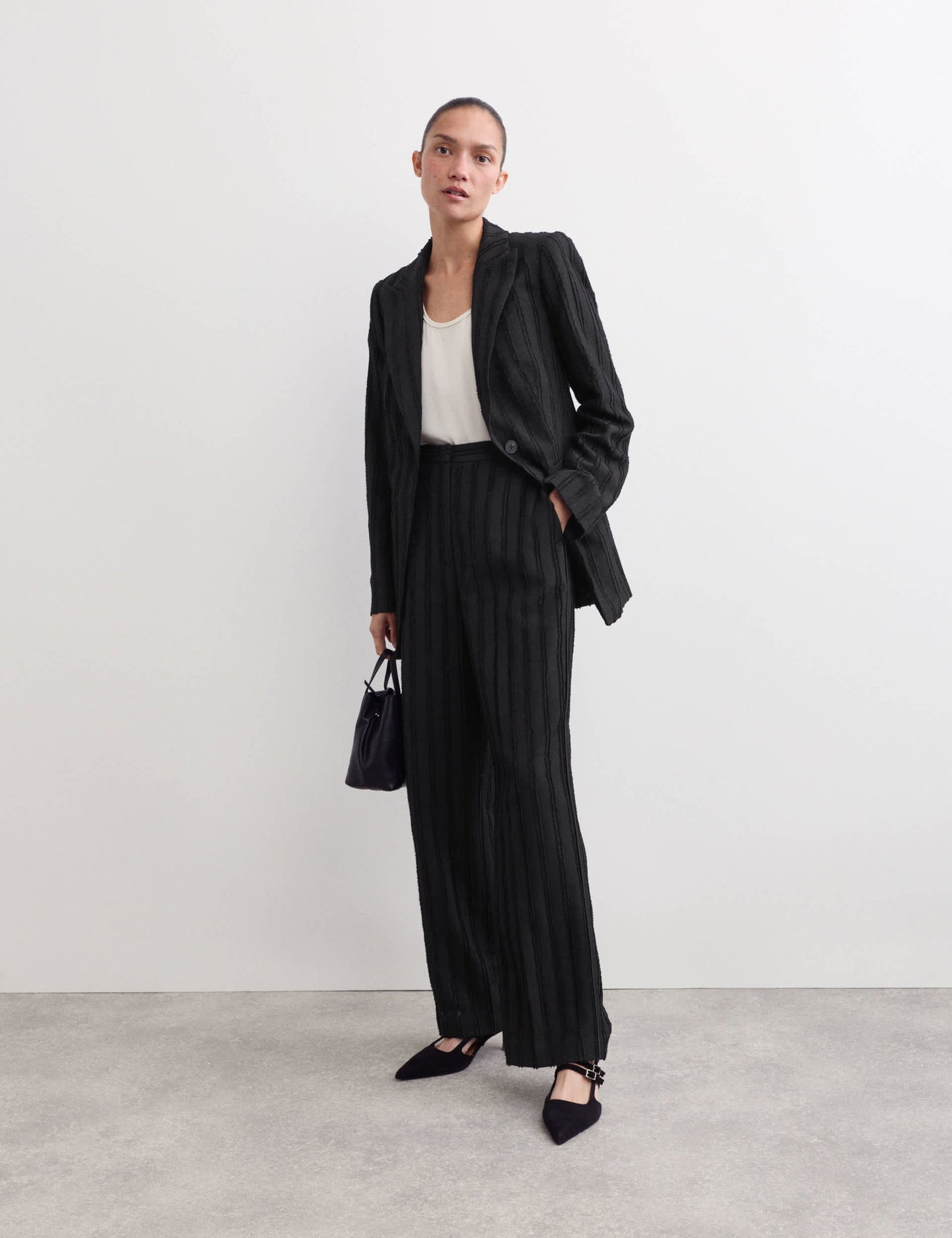 Dokulu Blazer Ceket